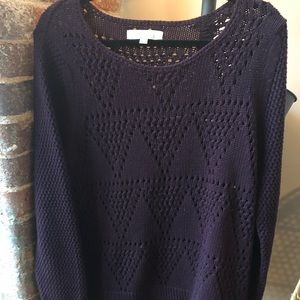 Loft dark purple sweater